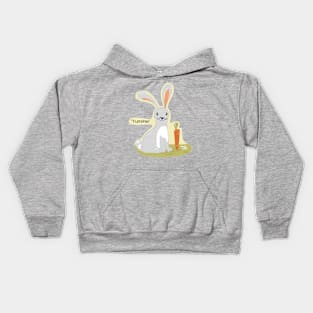 hungry bunny Kids Hoodie